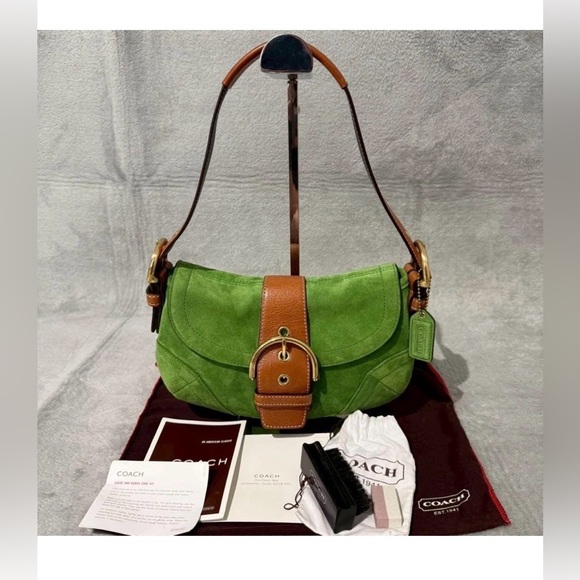 Coach | Bags | Vintage Y2k Coach Soho Green Signature F29 Suede